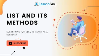 List and its Methods Tutorial For beginners Tutorial Learnbay