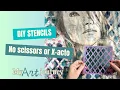 How I Make My Own Stencils with a Wood-Burning Tool DIY Stencils for Journals Art Projects