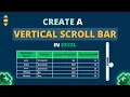 How to Create a Vertical Scroll Bar in Excel