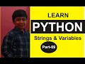Part 9 Python Programming Practicals Strings Variables Python Tutorials Shashank Web Series