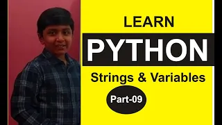 Part 9 Python Programming Practicals Strings Variables Python Tutorials Shashank Web Series