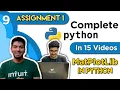 Part 9 Python in 15 s First assignment using MatPlotLib Library Hindi Tutorial