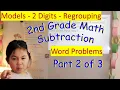 Subtraction 2 Digit with Regrouping Word Problem 2 of 3 - 2nd Grade Math Lynn