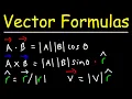 Vector Formulas - Physics