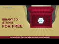 What is a Binary to String How to Convert String to Binary Free Online Binary String Tool