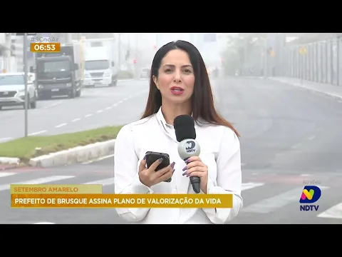 Setembro Amarelo: prefeito de Brusque assina Plano de Valorização da Vida