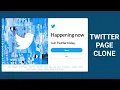 How to Create Twitter Login Page Responsive HTML and CSS