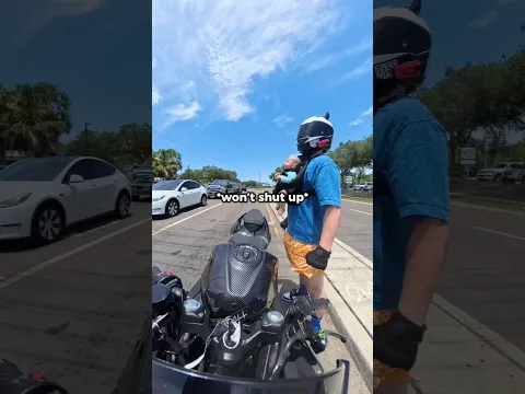 Cops called on me for taking baby on motorcycle ride.