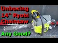 Unboxing a Ryobi Chainsaw Ryobi 14 2-Cycle Gas Chainsaw RY3714