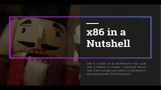 Binary Reverse Engineering x86 in a Nutshell