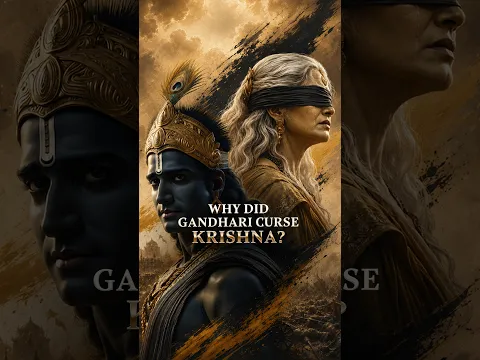 Why Did Krishna Accept Gandhari’s Curse? 🦚 #krishna #mahabharata #mythology