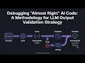 Debugging Almost Right AI Code LLM Output Validation Strategy AI Coding Prompt Engineering