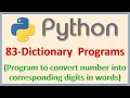 Convert corresponding digits of a number to the words