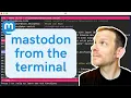 Mastodon from the Terminal