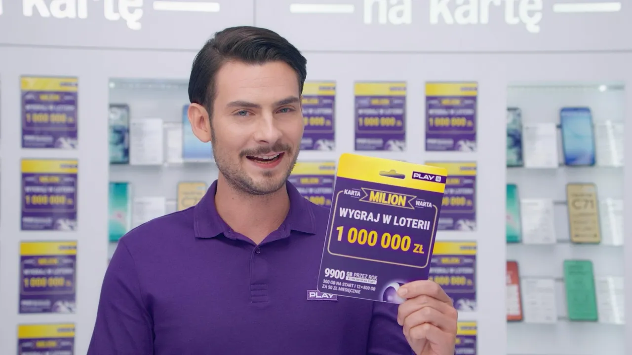 Play — PLAY — Karta Milion Warta Lottery (YouTube video ad)