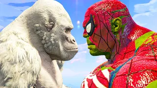 Download White King Kong vs Spider-Hulk - What If Battle Superheroes MP3