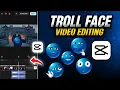 Trending Blue Emoji Troll face Editing In Capcut Capcut Troll Face Edit Trollface Editing