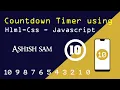 Countdown from 10 to 0 using Javascript