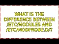 Ubuntu What is the difference between and d