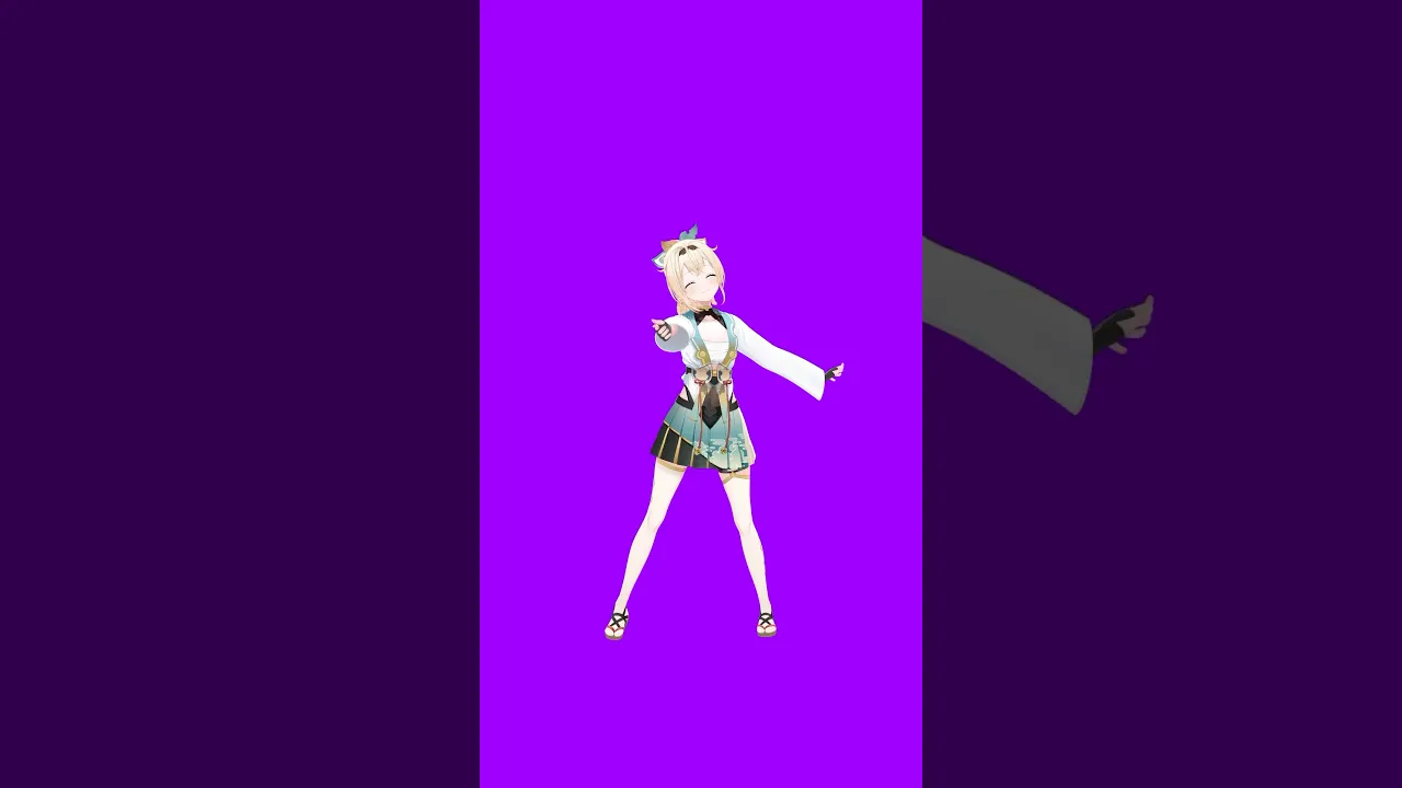 #君にしか読めない手紙 パープルバック素材です?一緒に踊った動画待ってます✨️#shorts #ホロライブ #風真いろは#dance