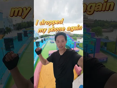 I dropped my phone again#pov #waterpark #shorts #parkour #waterninja #funny #roblox #sports