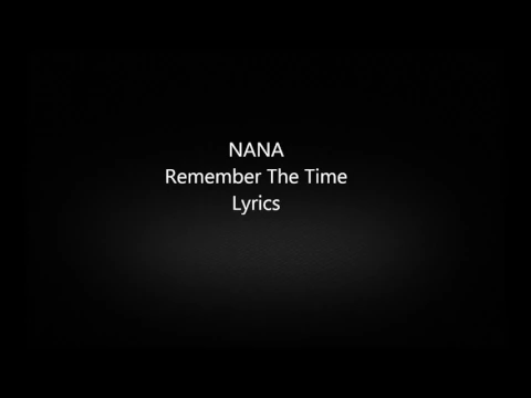 Download MP3 I remember the time lyrics