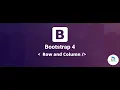 Bootstrap 4 - Row and Column
