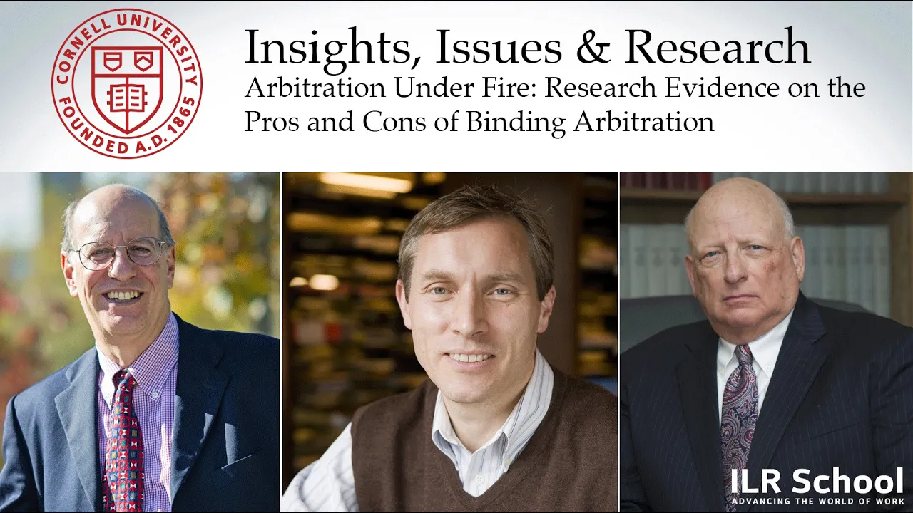 Arbitration Under Fire: Research Evidence on Pros and Cons of Binding Arbitration