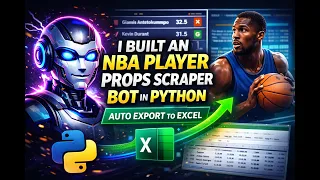 I Built an NBA Player Props Scraper Bot in Python Auto Export to Excel