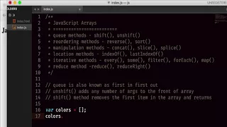 Javascript Tutorial Part Array queue methods PROACTIVE Tutorial