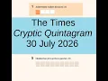 The Times Cryptic Quintagram 2633