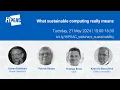 What sustainable computing really means