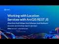 Working with Location Services with ArcGIS REST JS
