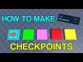 How to Make Checkpoints Roblox Studio 2026