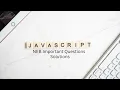 Class 12 JavaScript Simple Programs That Actually Work