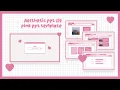Aesthetic ppt Pink Animated ppt free template l easy simple cute