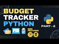 Create a Budget Tracker App with Python Tkinter Pandas - Part 2 Edit Delete More Features