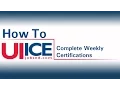 Filing a Weekly Certification Using the UI ICE Website