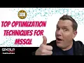 Top MSSQL Performance Tips - Life Code