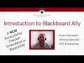 Introduction to Blackboard Ally