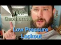 Troubleshooting Geothermal System Low Pressure Lockout No Cooling