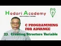 C Programming for Advanced - 23 Creating Structure Variable