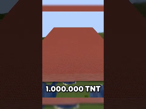 ledakin 1.000.000 tnt di minecraft #minecraft