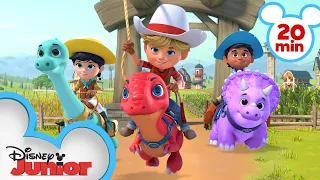 Download Dino Ranch | Best Moments 🦕  | 20 Minute Compilation | @disneyjunior MP3