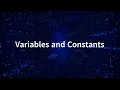 White Belt - Variables and Constants