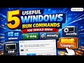 5 Useful Windows Run Commands You Should Know