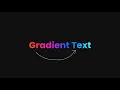 Create Gradient Text Effect using only HTML and CSS
