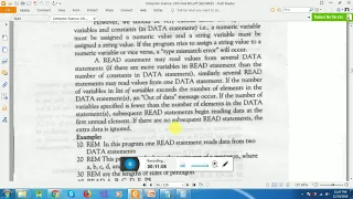 10th class statement in BASIC ch statement in BASIC