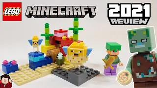 LEGO MINECRAFT The Coral Reef (21164) - 2021 Set Review