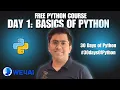 Lec 1 Python Basics IIT Madras